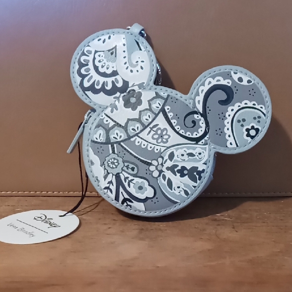 Disney Handbags - Disney Gray Paisley Mickey Mouse Pouch